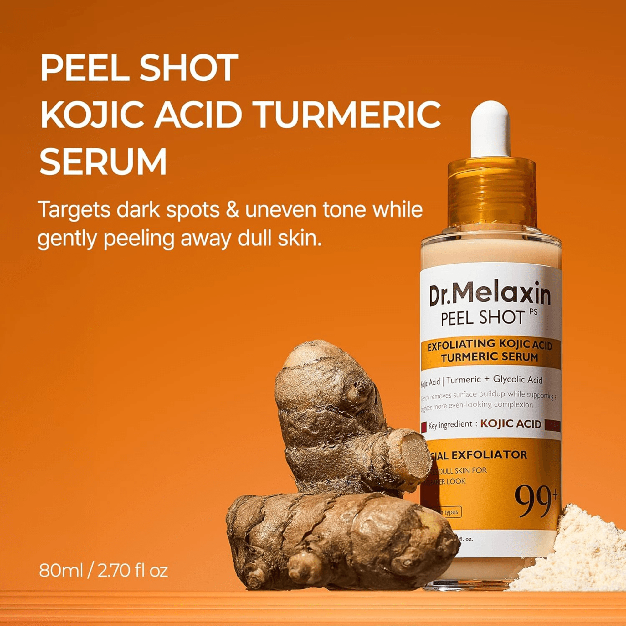 Dr. Melaxin Kojic Acid Turmeric Exfoliating Serum (80ml)