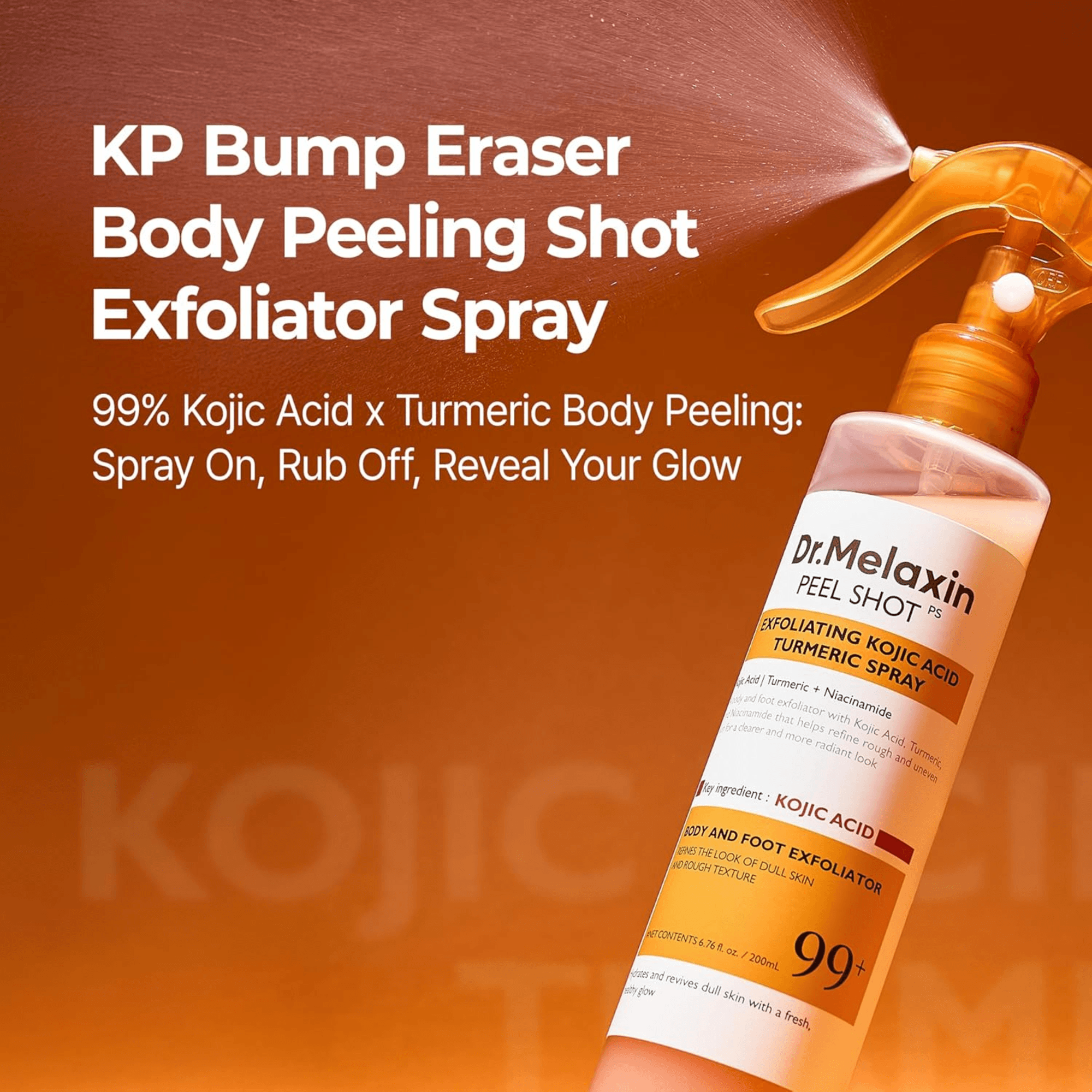 Dr. Melaxin Peel Shot Kojic Acid Turmeric Body & Foot Spray (200ml)