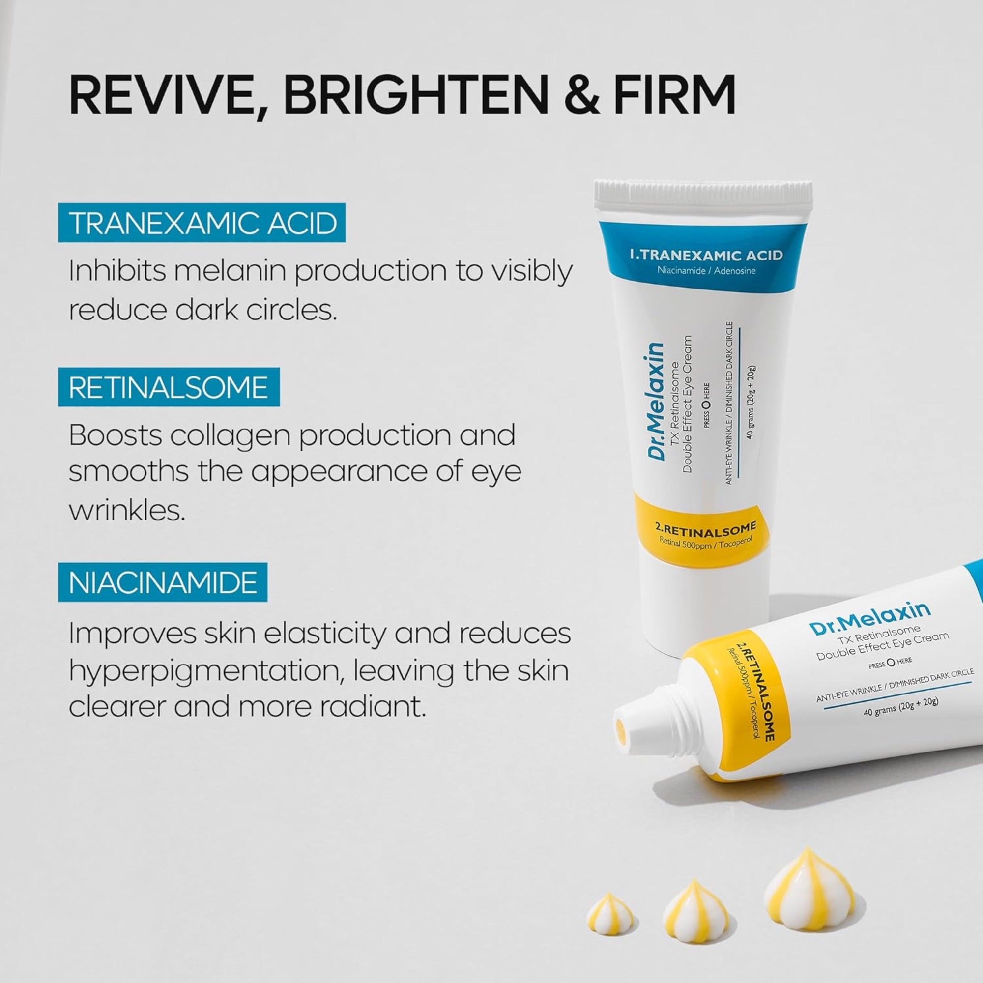 Dr. Melaxin TX Retinalsome Double Effect Eye Cream (40g)